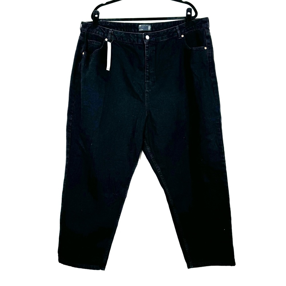 ASOS Design Curve Jeans High Rise Straight Leg Cropped NEW